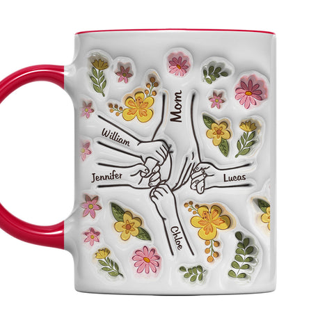 Mothers Love Is Bliss, Is Peace - Personalized Accent Mug-Myprintsy