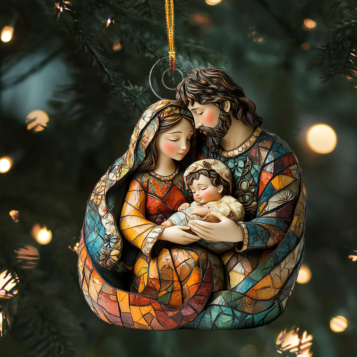 Nativity Scene Mica Ornament VTQ-Myprintsy