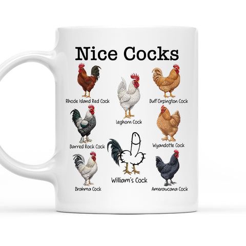 Nice Cocks - Personalized Coffee Mug-Myprintsy