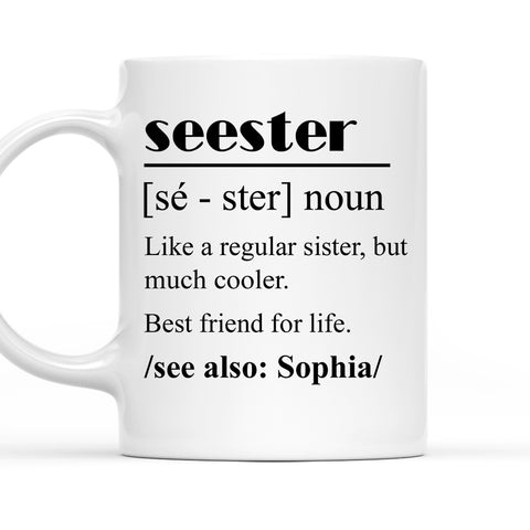 Seester Definition - Personalized Coffee Mug