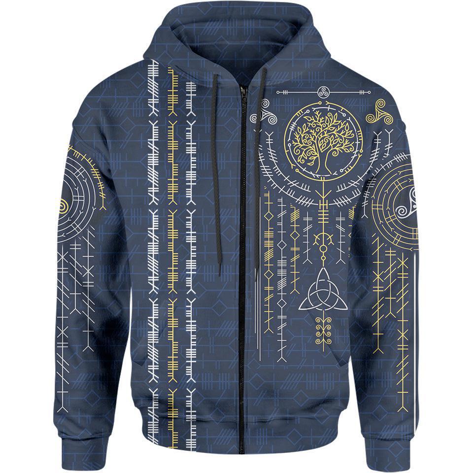 Ogham Zip Hoodie