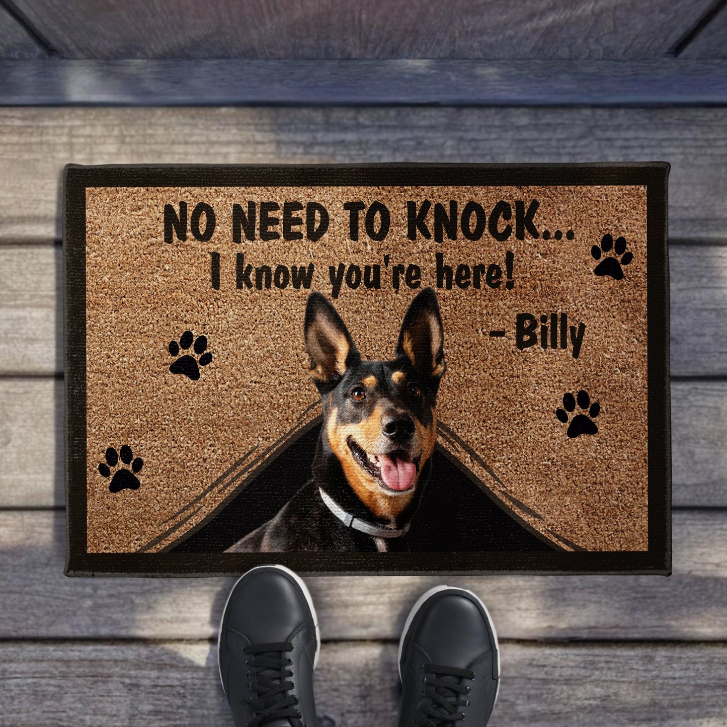 No Need To Knock - Personalized Doormat - Gift For Pet Owners