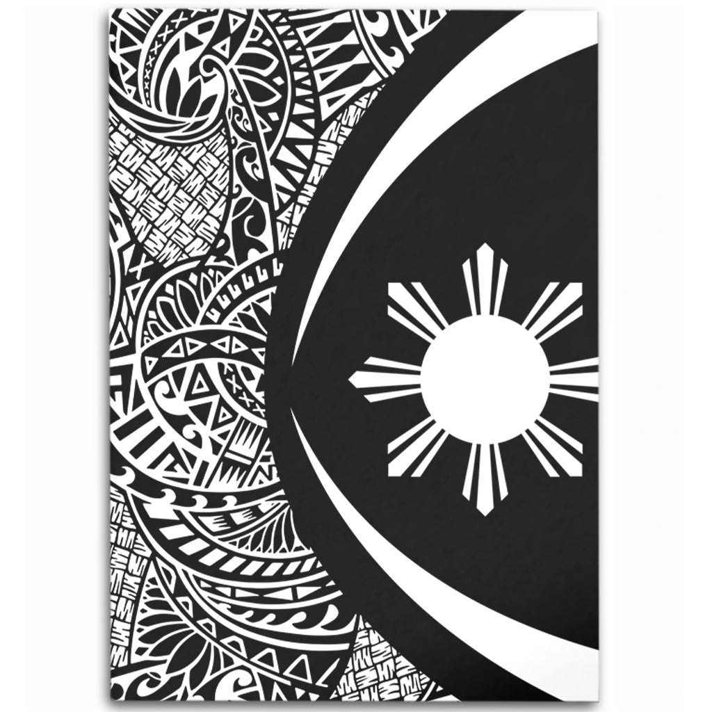 Philippines Filipinos Area Rug Lauhala White Circle Style-Myprintsy