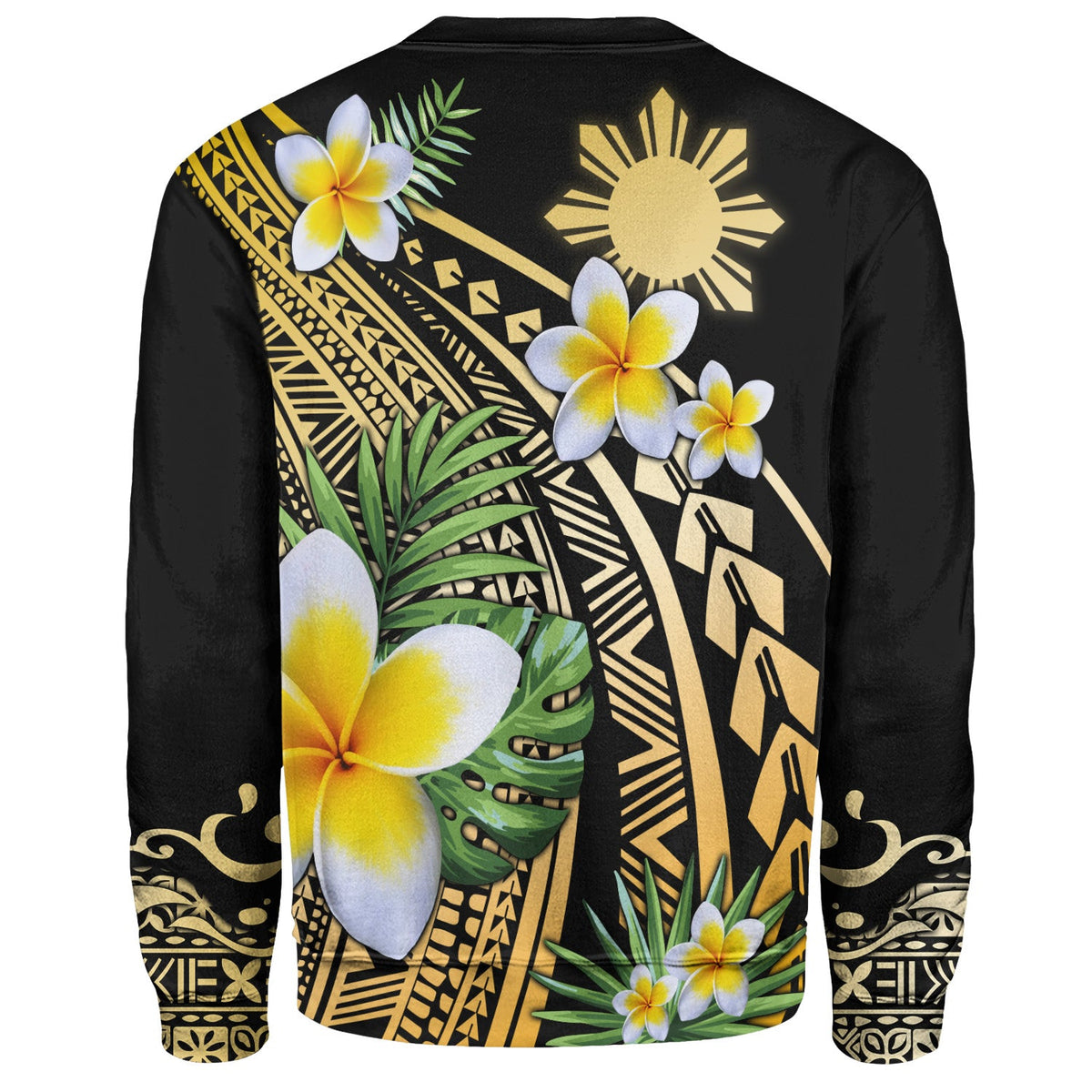 Philippines Filipinos Sweatshirt Plumeria Polynesian Pattern