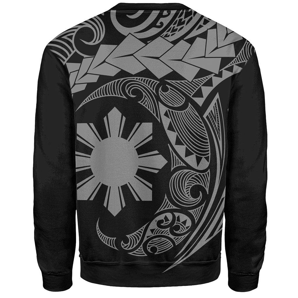 Philippines Filipinos Sweatshirt Polynesian Tribal Half Circle-Myprintsy