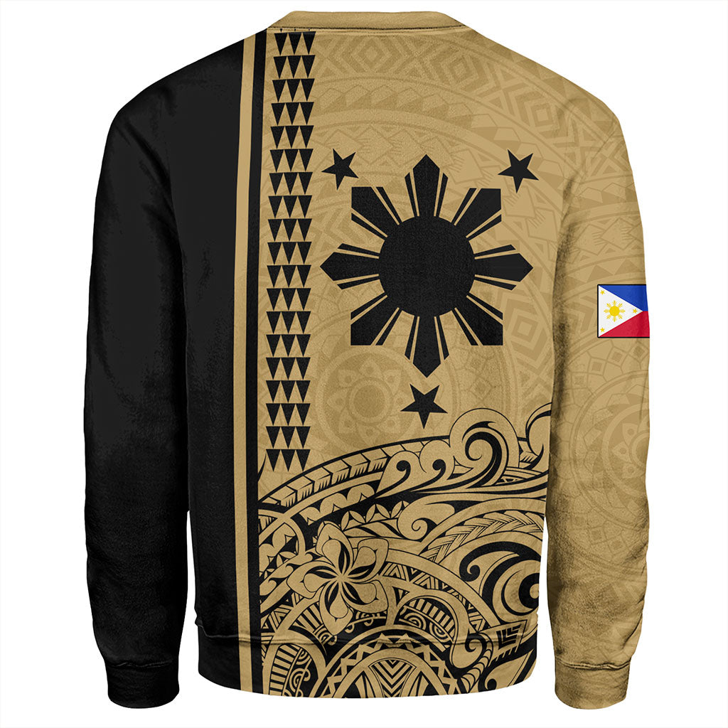 Philippines Filipinos Sweatshirt Sun Star Tribal Polynesia Style