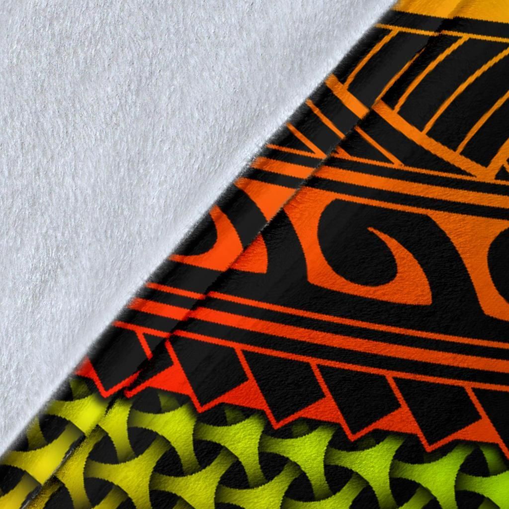 Polynesian Hawaii Kanaka Maoli Premium Blanket - Reggae Vintage Polynesian Patterns-Myprintsy