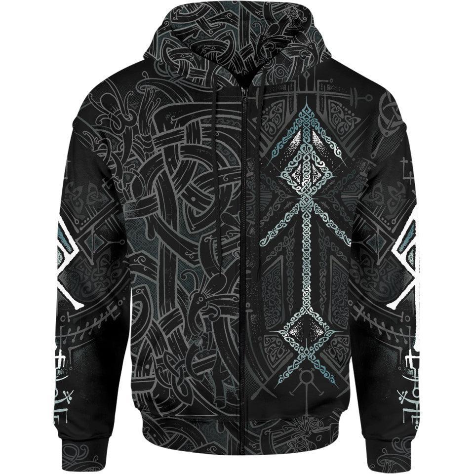 Runes Of Loki Zip Hoodie