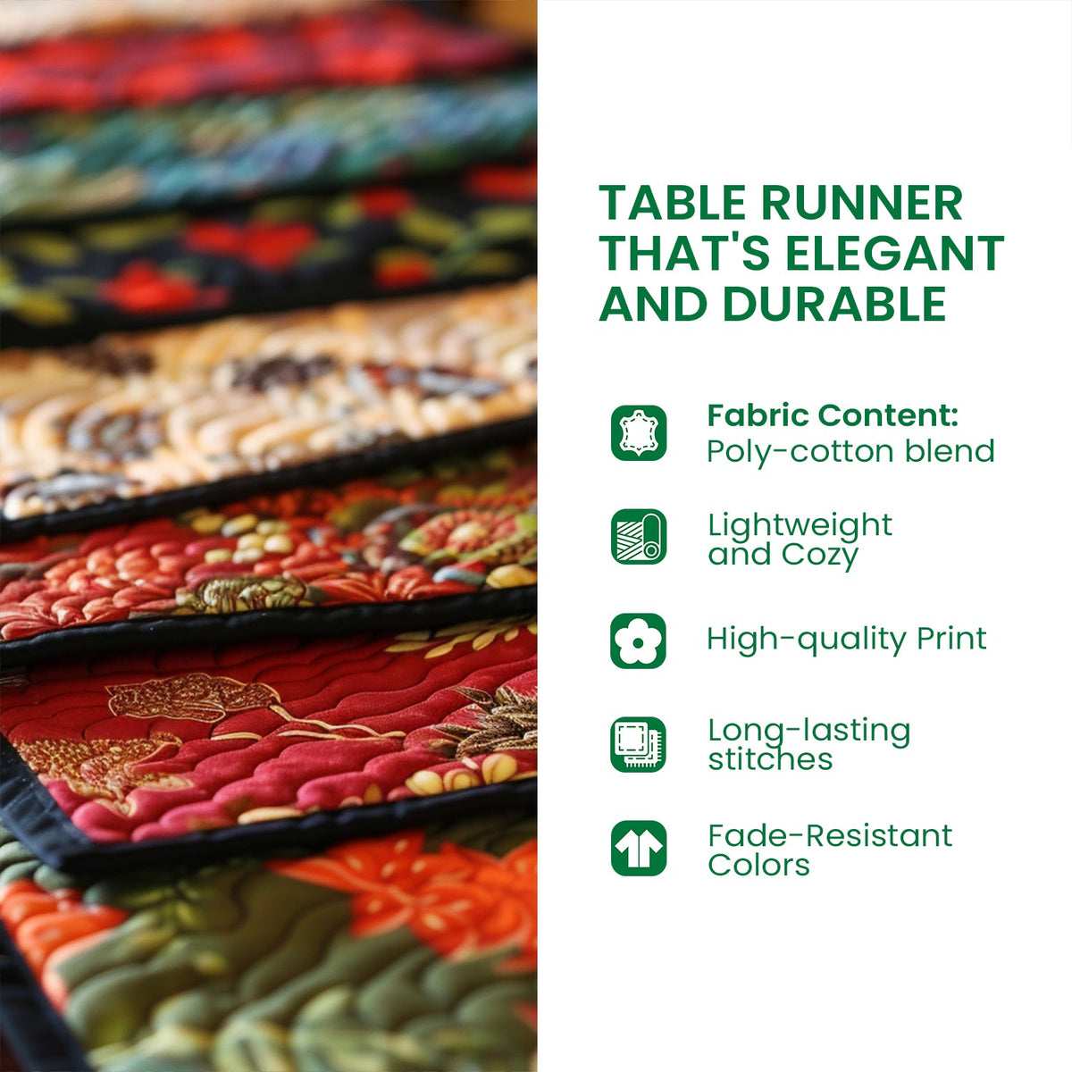 Rustic Turkey Quilted Table Runner VTQ-Myprintsy