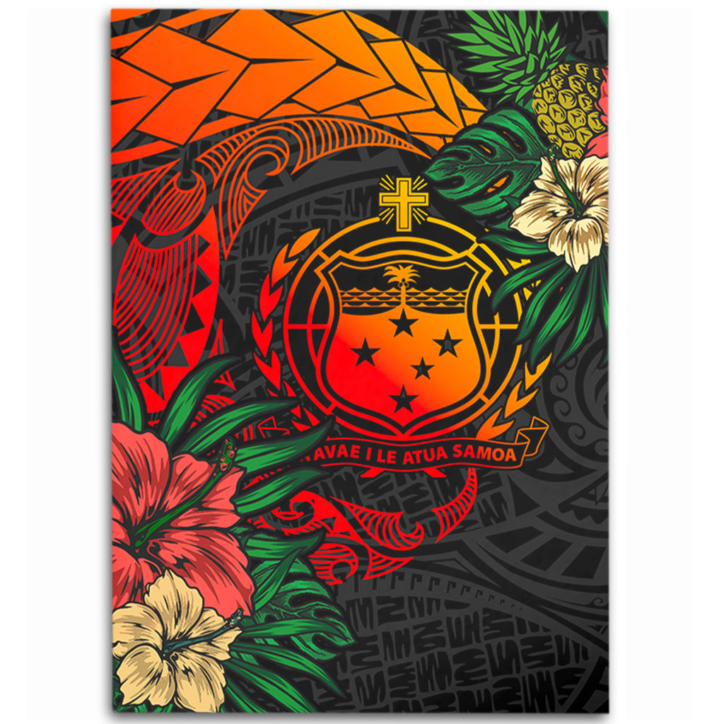 Samoa Area Rug Polynesian Coat Of Arms Tropical-Myprintsy