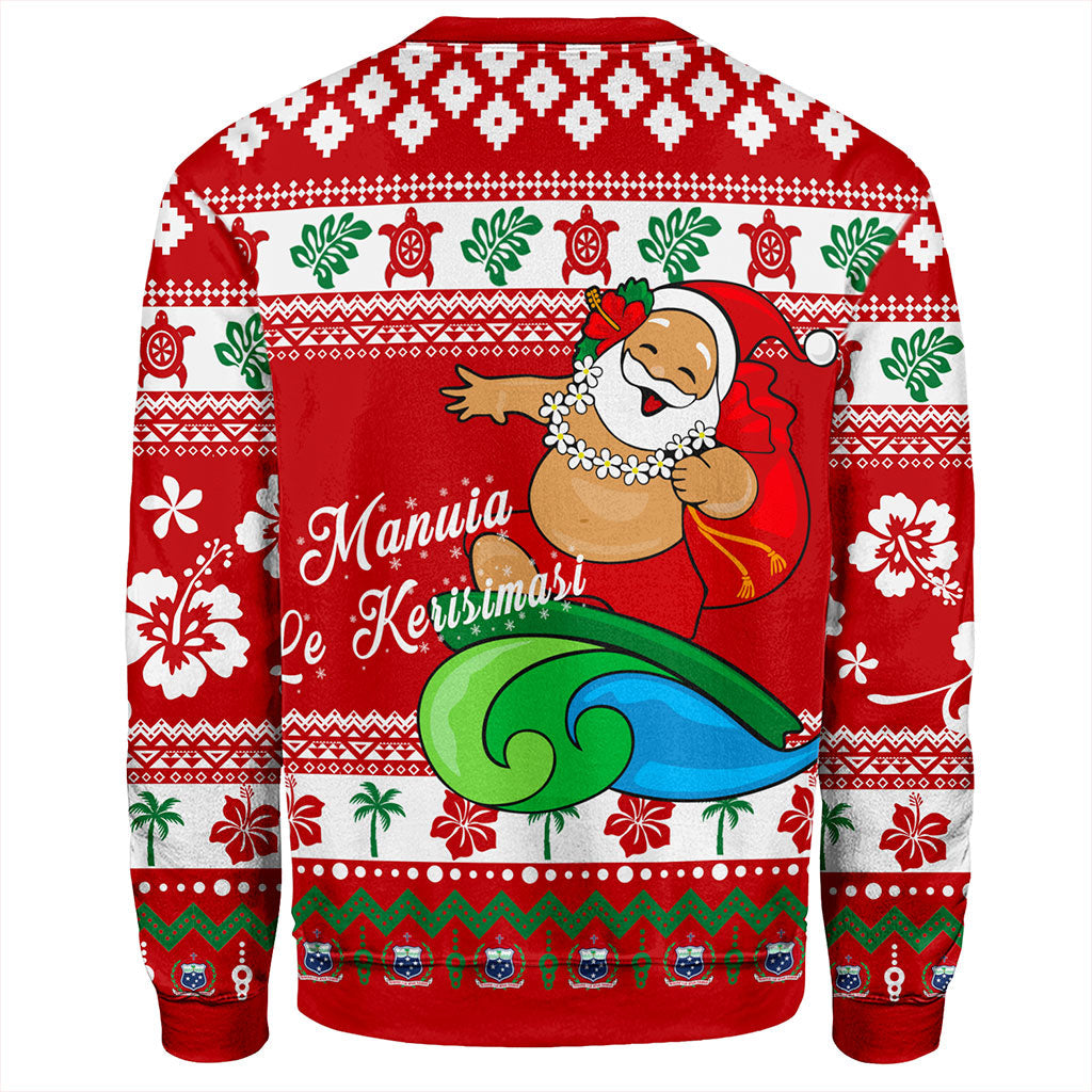 Samoa Sweatshirt Santa Claus Ho Ho Ho Christmas-Myprintsy