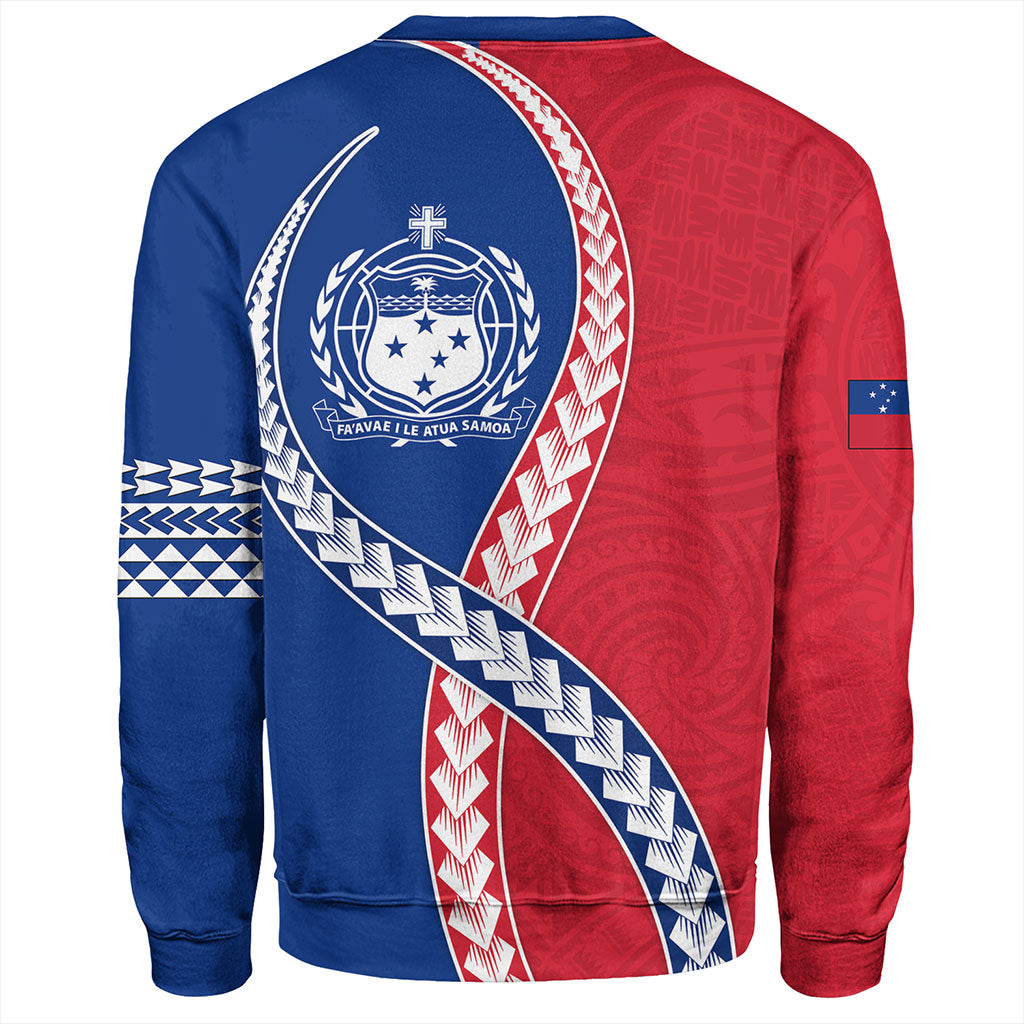Samoa Sweatshirt Tribal Polynesian In My Heart