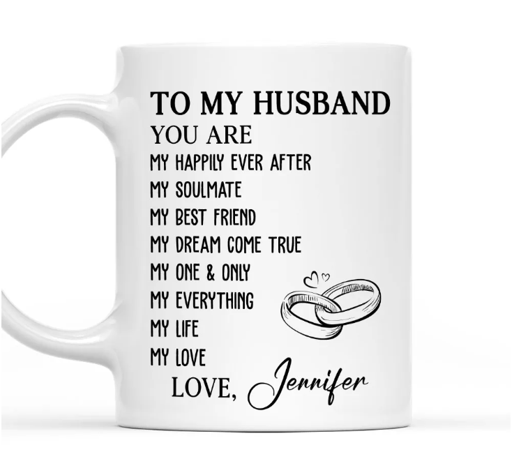 To My Husband - Personalized Coffee Mug
