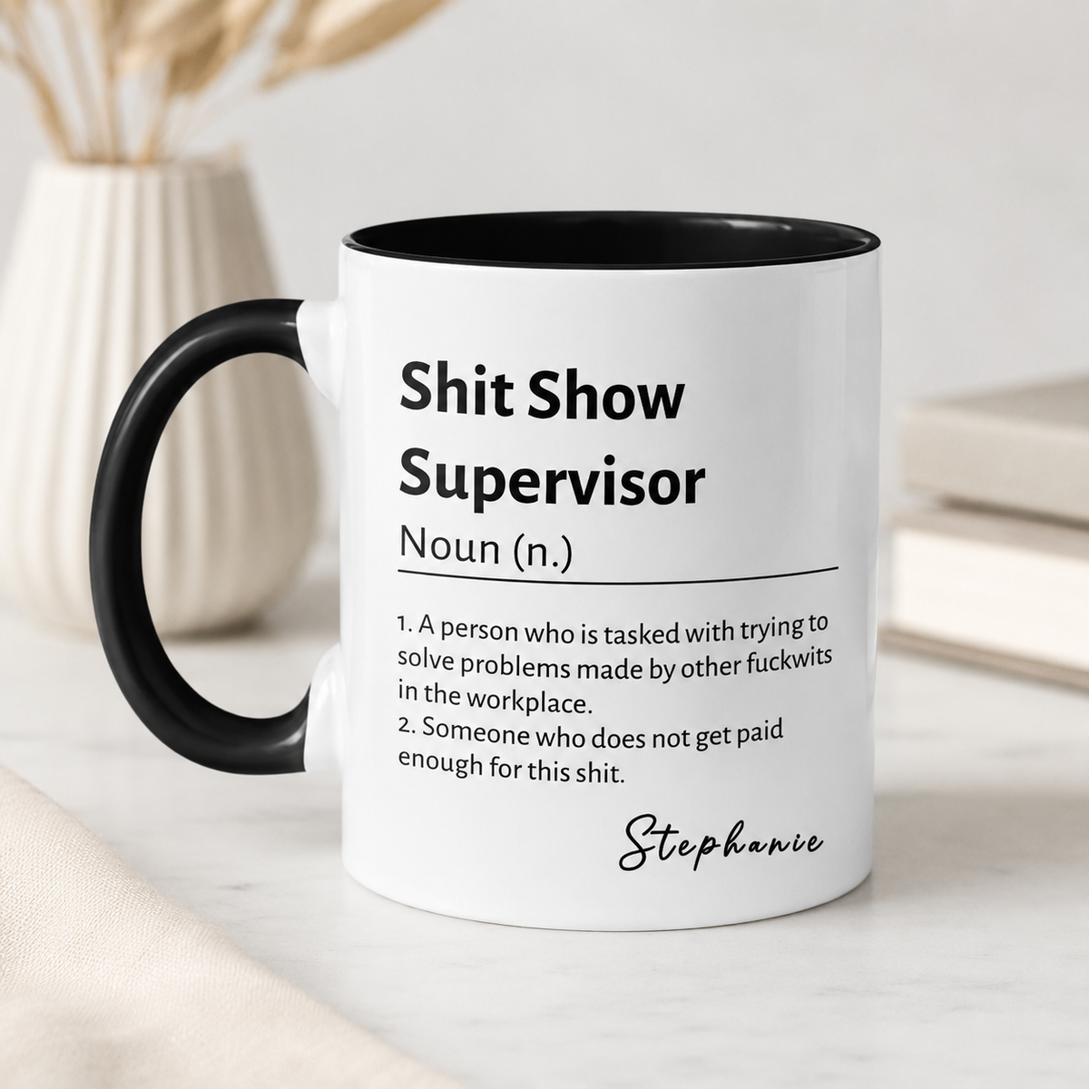 Shit Show Supervisor - Personalized Funny Coffee Mug-Myprintsy