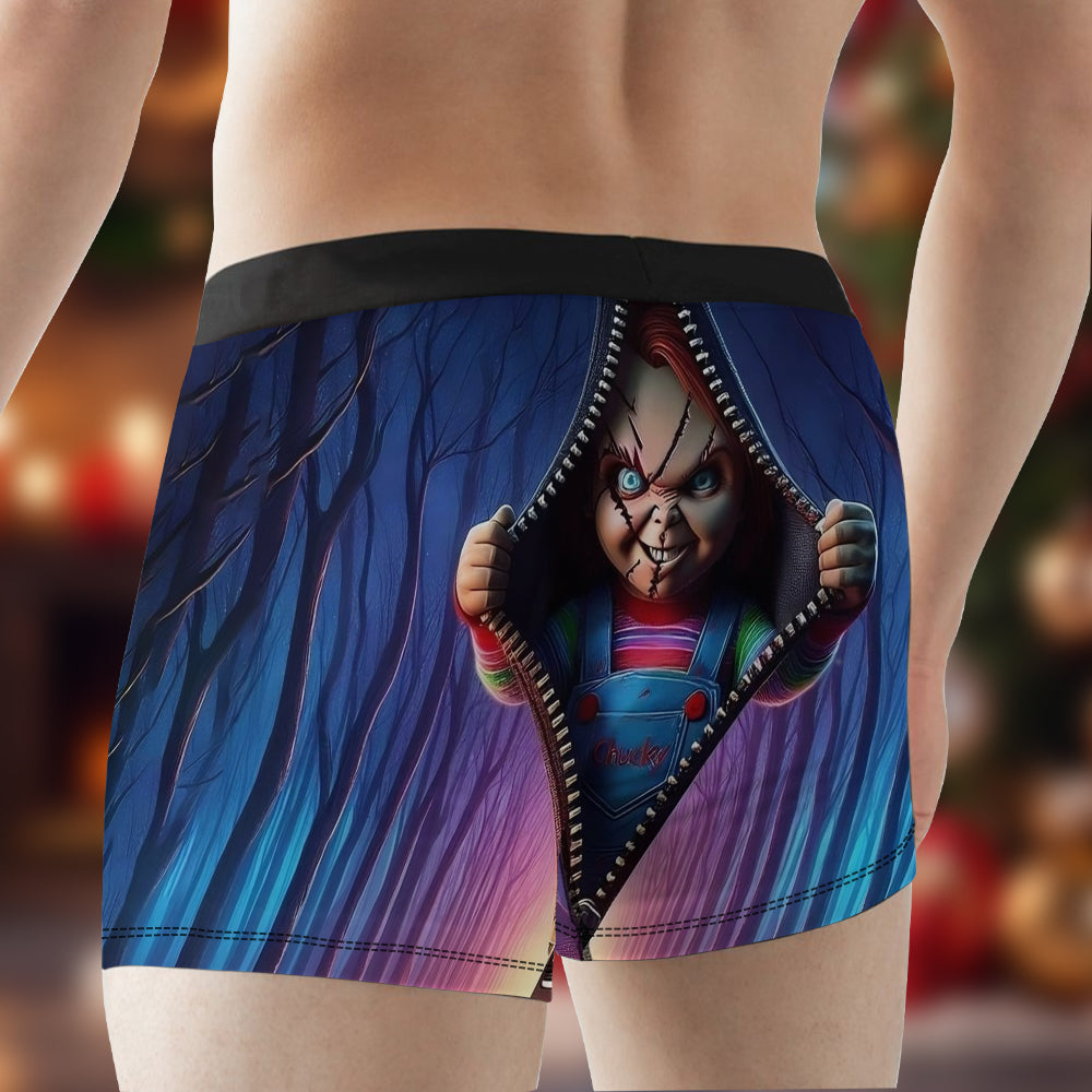 Horror Movie Graphic, Jack-O'-Lantern - Personalized Boxer