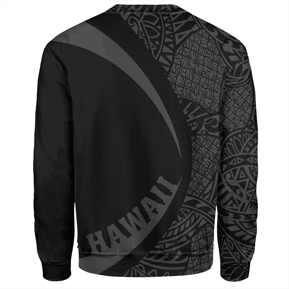 Tonga Sweatshirt Coat Of Arm Lauhala Gray Circle