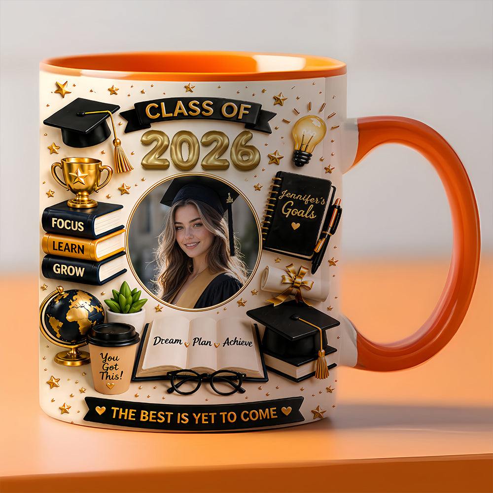 The Best Is Yet To Come - Personalized Graduation Photo Mug, Graduation Ceremony Gifts-Myprintsy
