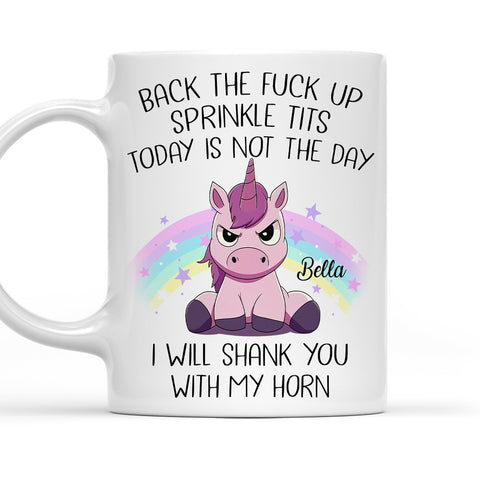 Today Is Not The Day I'll Shank You With My Horn Mug - Personalized Coffee Mug-Myprintsy