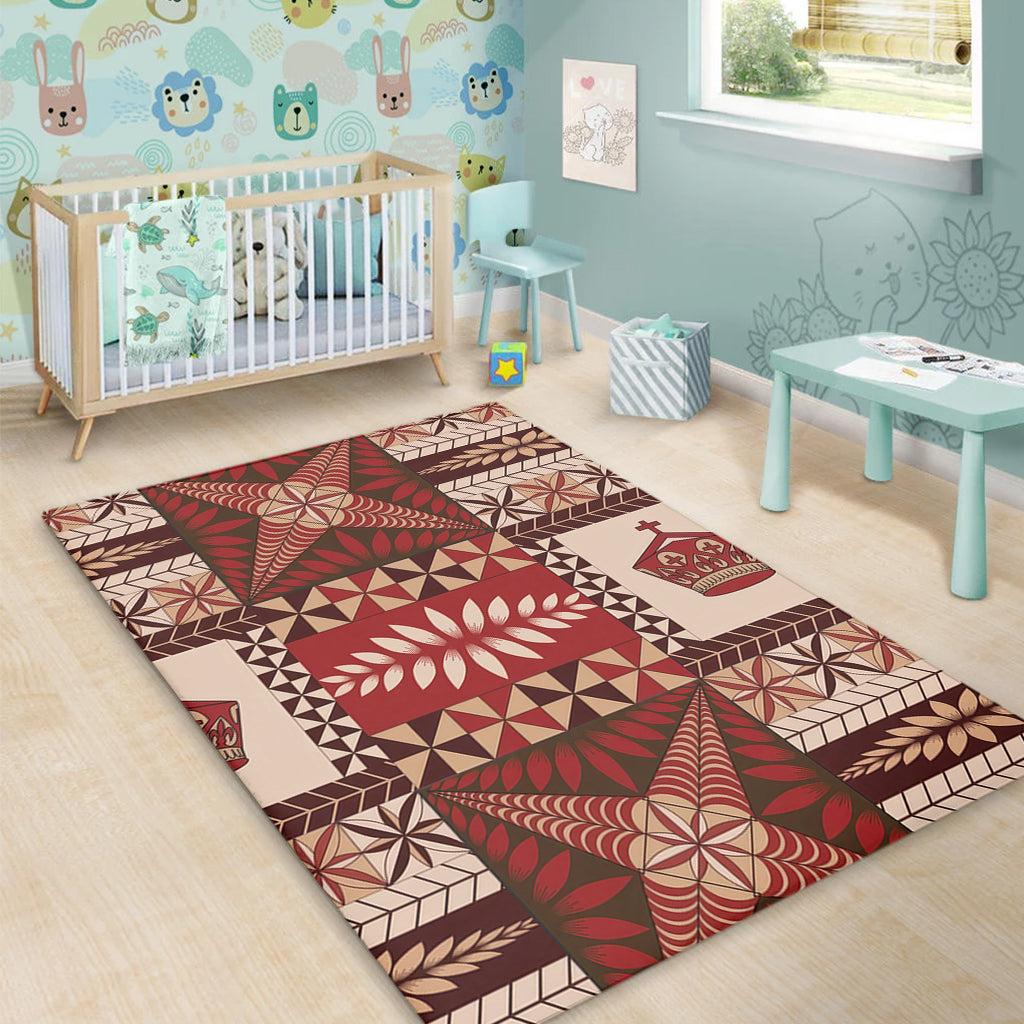 Tonga Area Rug Ngatu Pattern-Myprintsy