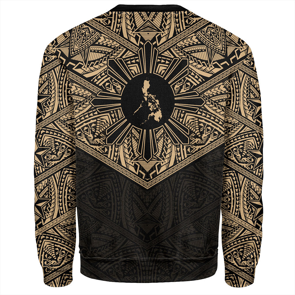 Philippines Filipinos Sweatshirt Traditional Tribal Tattoo Sun