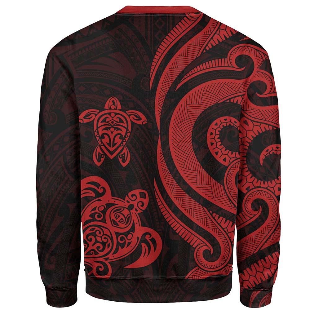 American Samoa Sweatshirt - Red Tentacle Turtle