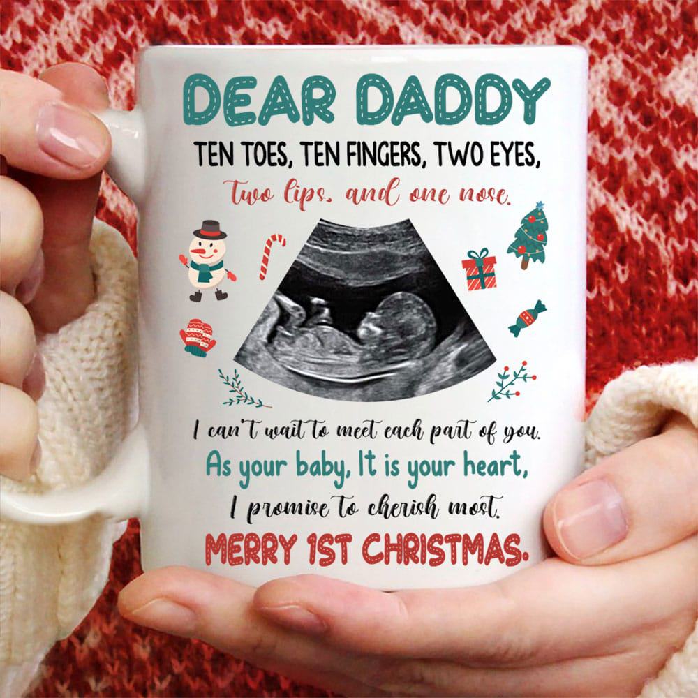 As Your Baby It Is Your Heart I Promise To Cherish Most Custom Mug - Personalized Coffee Mug - Gift For Dad