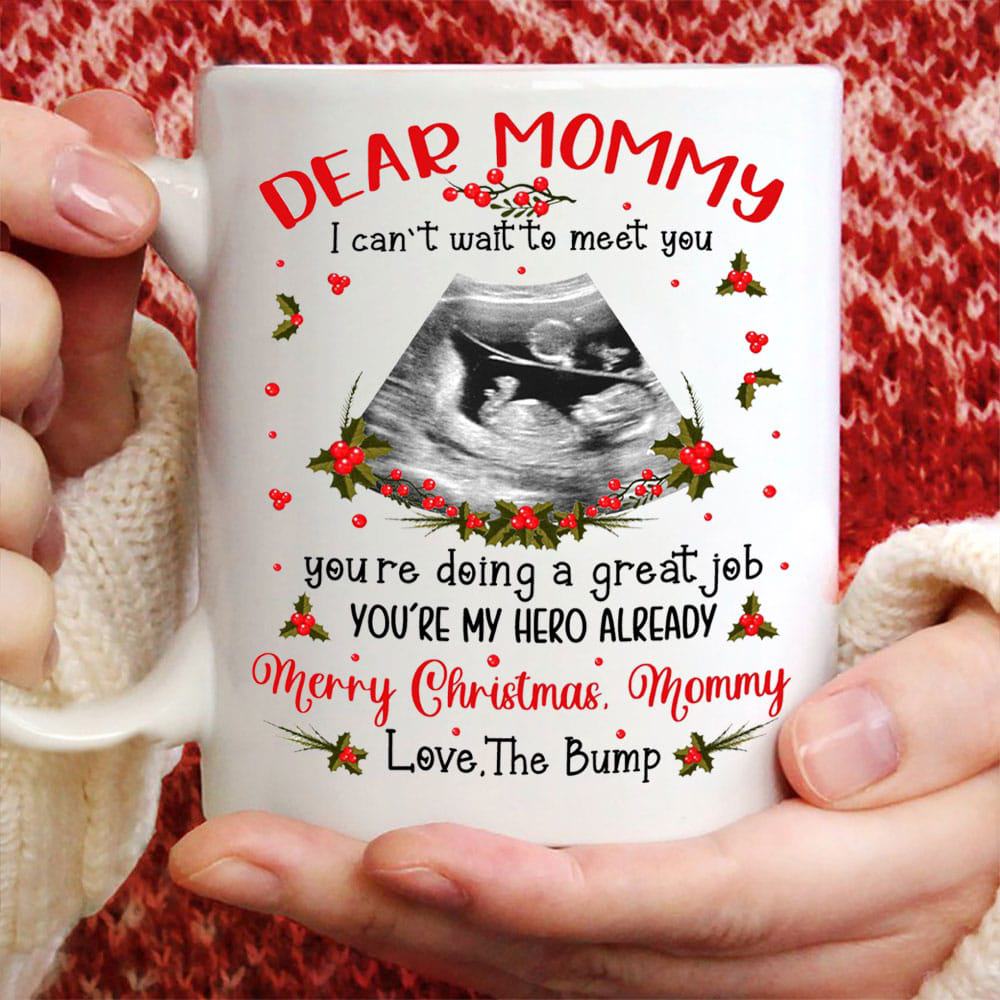 I Can't Wait To Meet You You're My Hero Already Custom Mug - Personalized Coffee Mug - Gift For Mom
