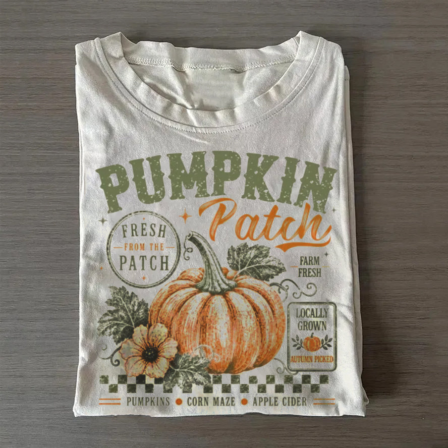 Retro Pumpkin Patch - Halloween Shirt
