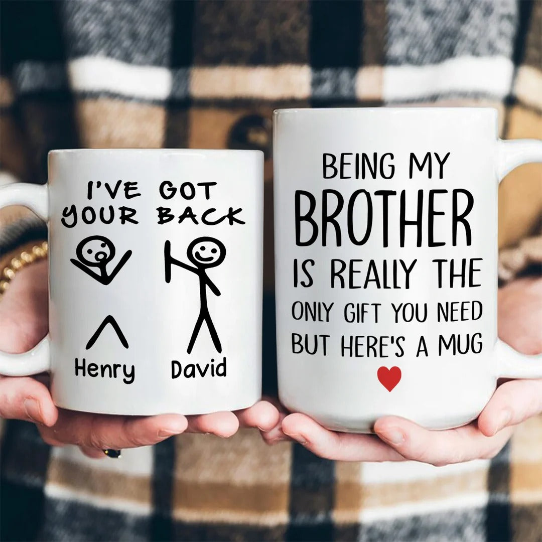 Being My Brother Is Really The Only Gift You Need But Here's A Mug - Personalized Ceramic Coffee Mug
