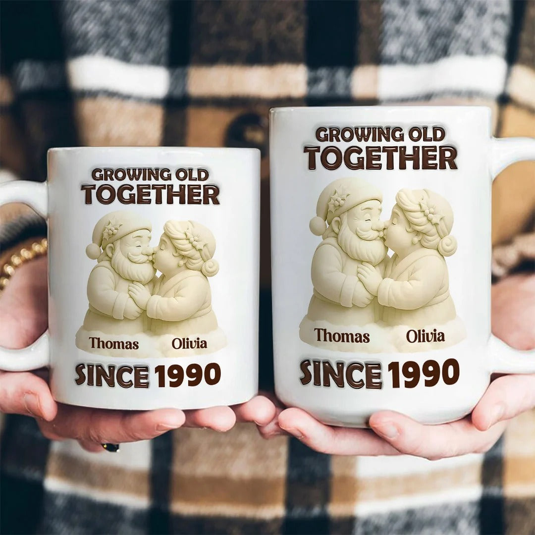 Mistletoe Moments - Personalized Ceramic Coffee Mug