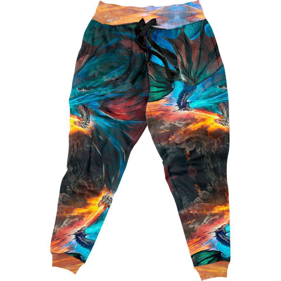 Fire And Ice Dragons Joggers
