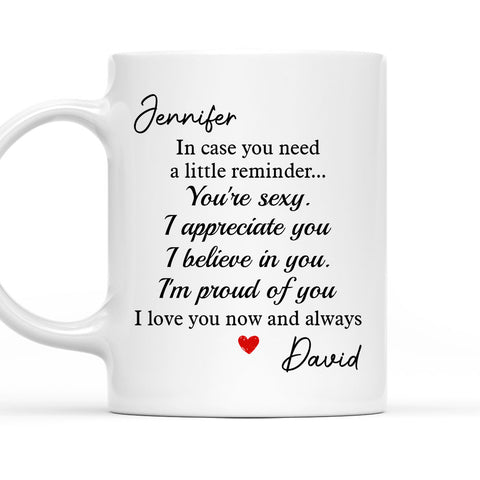 You're Sexy I Appreciate, Believe In You I'm Proud Of You Mug - Personalized Coffee Mug