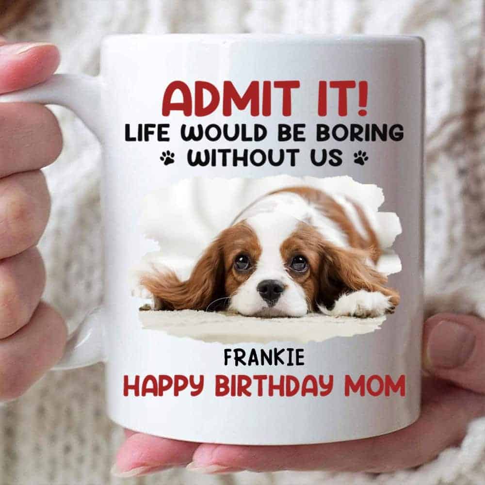 Admit it Life Would Be Boring Without Us Happy Birthday Mom Mug - Personalized Ceramic Mug