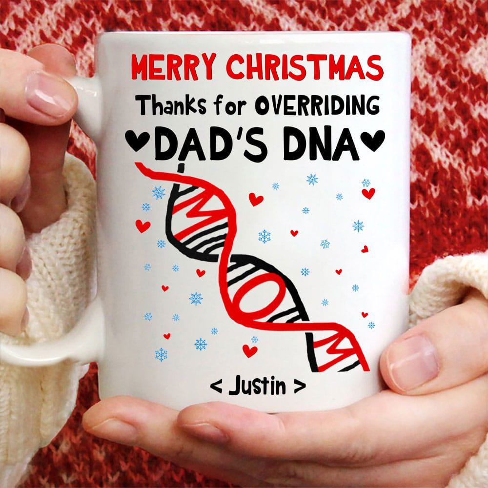 Daddy I'm On My Way Love Kicks And Kisses Custom Mug - Personalized Coffee Mug - Gift For Dad