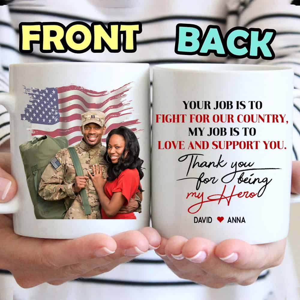 Thank You For Being My Hero - Personalized Coffee Mug