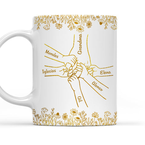 Love Mom Grandma - Personalized Coffee Mug