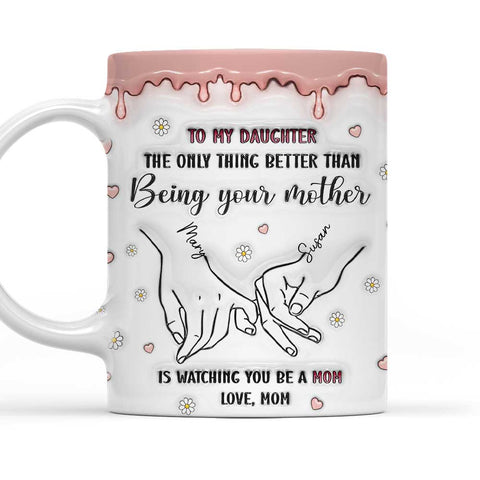Watching You Be A Mom - Personalized 3D Mug