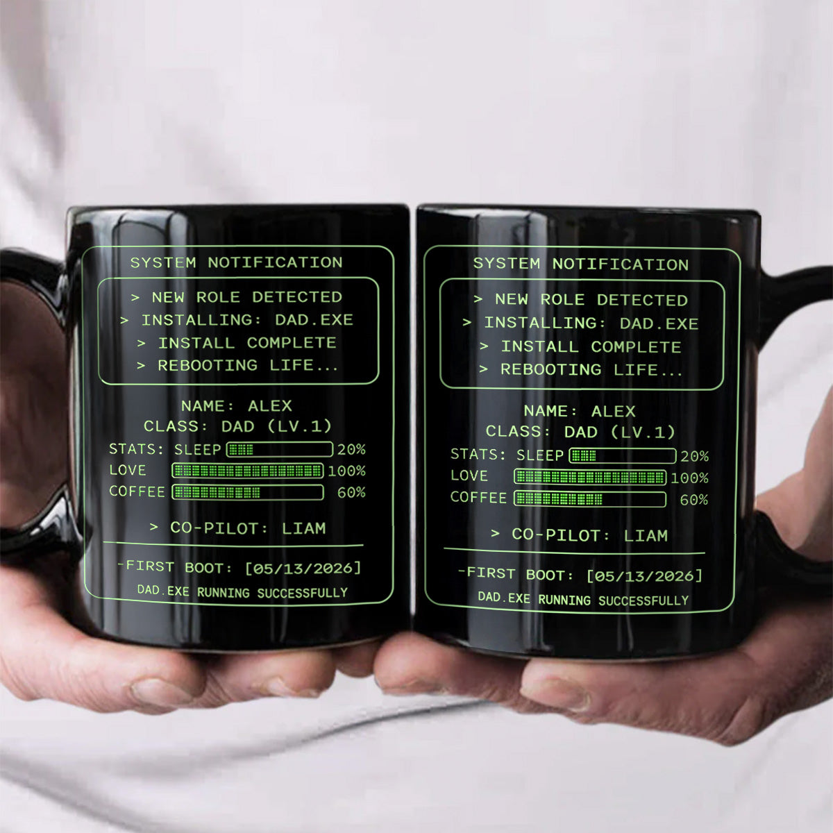 Dad.exe - Personalized Ceramic Coffee Mug