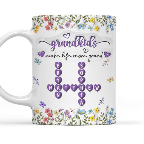Grandkids Make Life More Grand - Personalized Coffee Mug