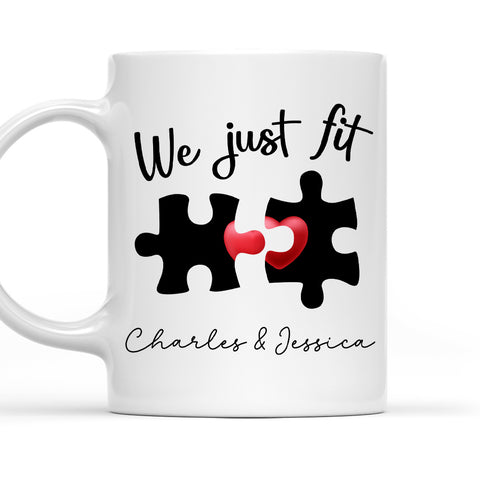 We Just Fit - Personalized Coffee Mug