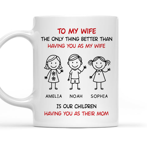 To My Wife The Only Thing Better Than Having You As My Wife Mug - Personalized Coffee Mug