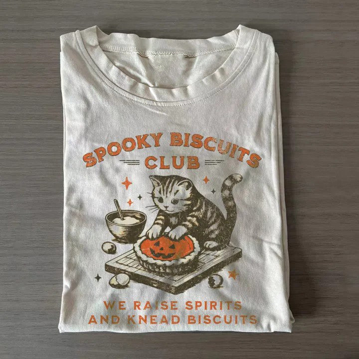 Spooky Biscuits Cat - Halloween Shirt