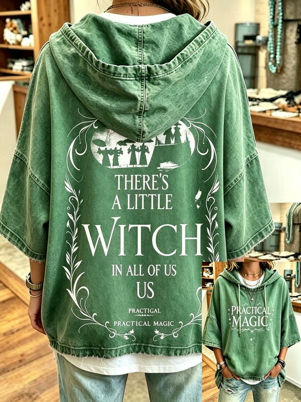 There's A Little Witchs In All Of Us - Halloween Witch Hoodie