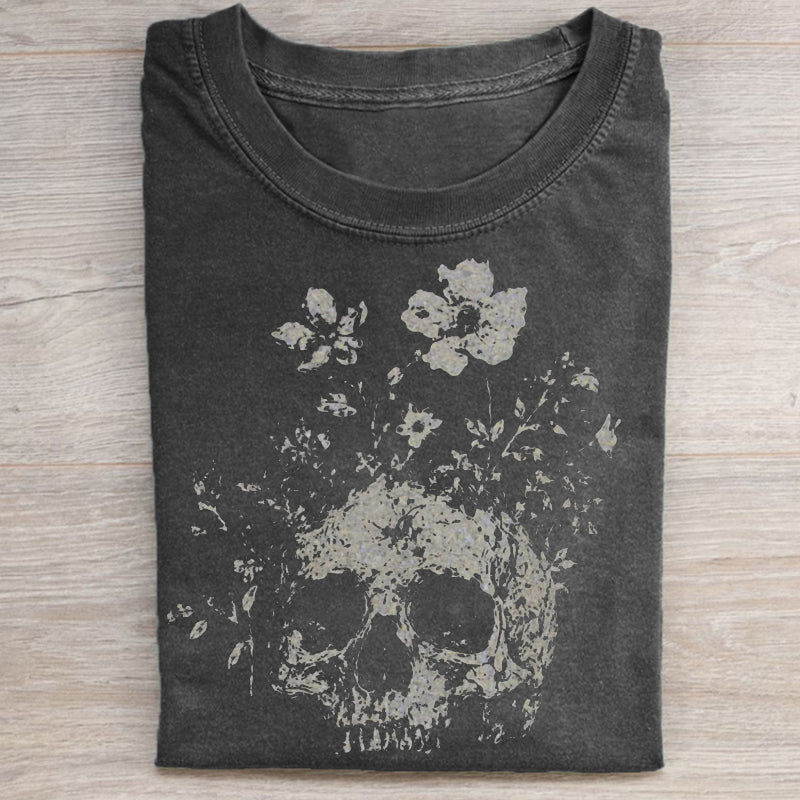 Boho Floral Skull - Halloween Shirt