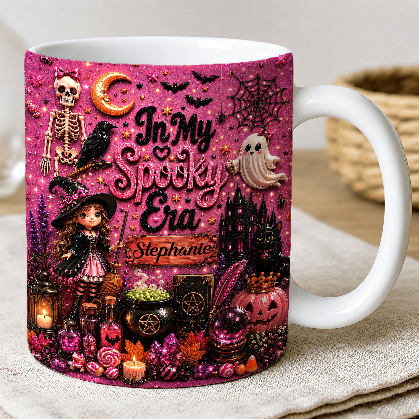 In My Spooky Era - Personalized Pink Halloween Accent Mug
