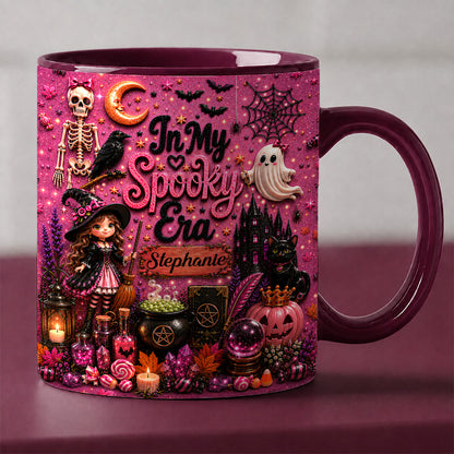 In My Spooky Era - Personalized Pink Halloween 3D Accent Mug