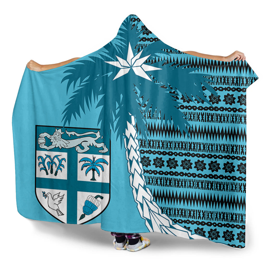 Fiji Hooded Blanket Tapa Coconut