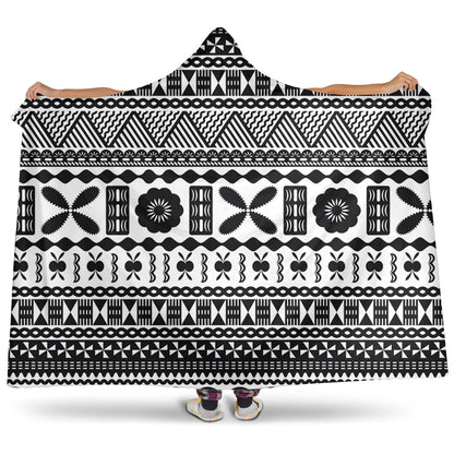 Fiji Hooded Blanket Bula Pattern