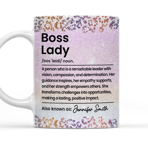 Boss Lady Definition - Personalized Coffee Mug