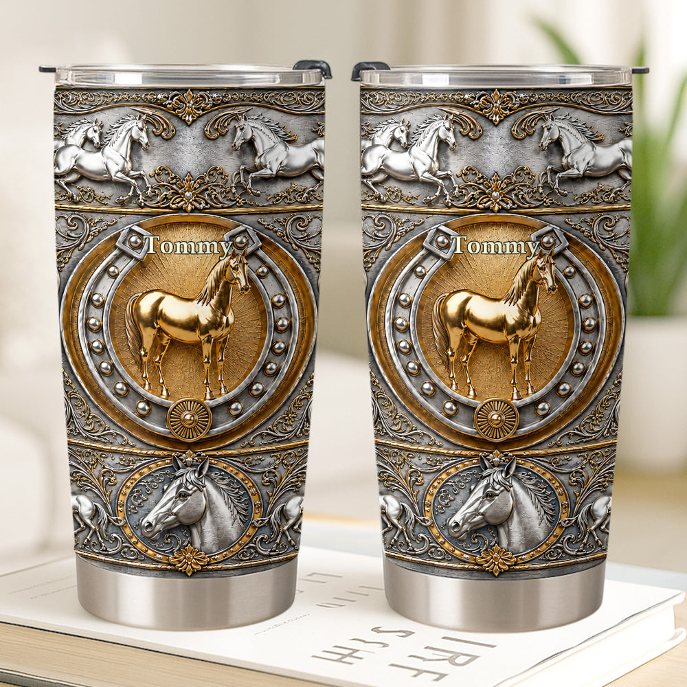 Love Horses - Personalized Tumbler Cup